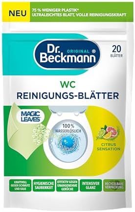 Д-Р БЕКМАН ВЦ ЦИТРУС СЕНЗАЦИОН РАЗТВОРИМИ ЛИСЧЕТА ЗА ПОЧИСТВАНЕ А ТОАЛЕТНА 20 БР /ЗЕЛЕНИ/