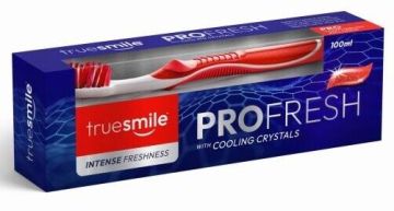 ТРУ СМАЙЛ ПРО ФРЕШ  ПАСТА И ЧЕТКА ЗА ЗЪБИ 100МЛ /ЧЕРВЕНА/
