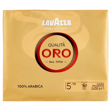 КАФЕ ЛАВАЦА ОРО 100 % АРАБИКА 2 Х 250 ГР /ЗЛАТНО/