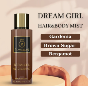 ROMERON ФРЕНСКИ СПРЕЙ ЗА КОСА И ТЯЛО DREAM GIRL 250 МЛ