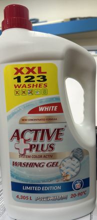 АКТИВ ПЛЮС ТЕЧЕН ГЕЛ ЗА БЯЛО ПРАНЕ 123 ПР 4305 МЛ