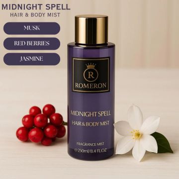 ROMERON ФРЕНСКИ СПРЕЙ ЗА КОСА И ТЯЛО MIDNIGHT SPELL 250 МЛ /ЛИЛАВ/