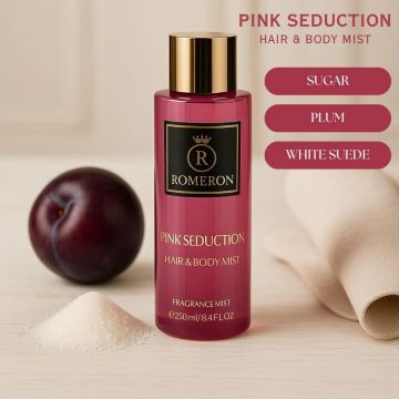 ROMERON ФРЕНСКИ СПРЕЙ ЗА КОСА И ТЯЛО PINK SEDUCTION 250 МЛ
