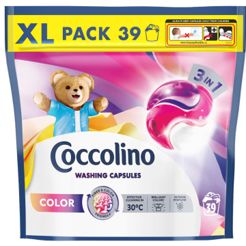 КОКОЛИНО КАПСУЛИ ЗА ЦВЕТНО ПРАНЕ 39 БР