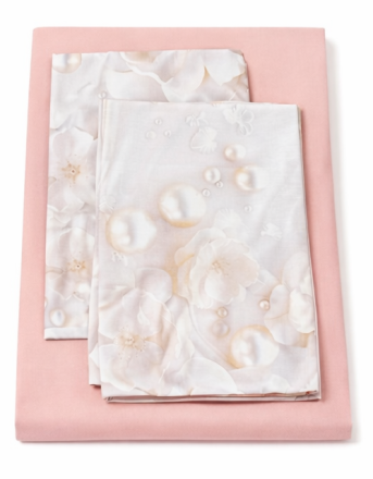 ЛУКСОЗЕН СПАЛЕН КОМПЛЕКТ ПЕРЛЕНО ЦВЕТЕ 4 ЧАСТИ БЕЗ ЛАСТИК