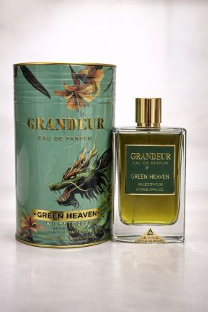 МЪЖКИ ПАРФЮМ GRANDEUR GREEN HEAVEN MILESTONE 100 МЛ / ЗЕЛЕНА КУТИЯ /