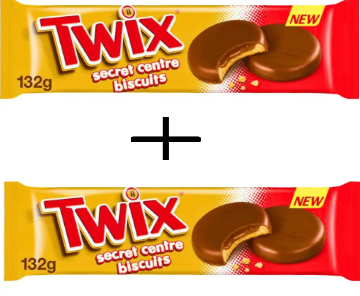 1 + 1 БИСКВИТИ ТУИКС 132 ГР