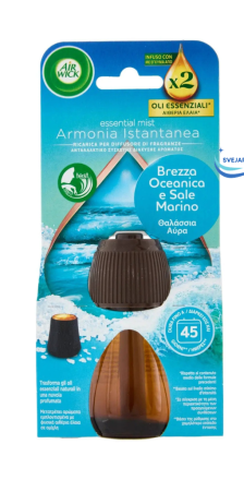 ЕЪР УИК ПЪЛНИТЕЛ ЗА ЕЛ АРОМАТИЗАТОР С ОКЕАНСКИ БРИЗ И МОРСКА СОЛ 20 МЛ /СИН /