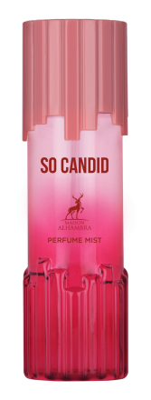 АРАБСКИ ДАМСКИ ЛУКСОЗЕН СПРЕЙ ЗА ТЯЛО MAISON ALHAMBRA SO CANDID PERFUME MIST 250 МЛ