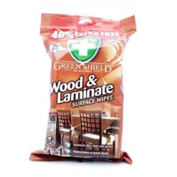 ГРИЙН ШИЛД МОКРИ КЪРПИ ЗА ДЪРВЕНИ ПОВЪРХНОСТИ И ЛАМИНАТ 70 БР /КАФЕВИ/