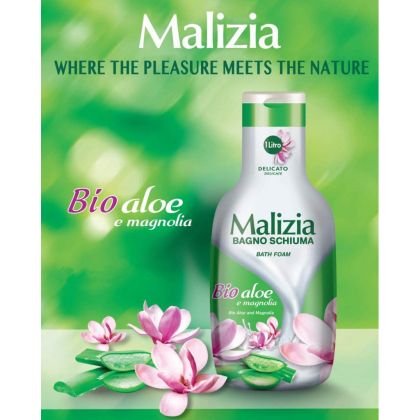 МАЛИЦИЯ ДУШ ГЕЛ МАГНОЛИЯ И АЛОЕ 1000 МЛ