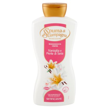 СПУМА ПЯНА ОТ ШАМПАНСКО СЕТИФИКАНТЕ ДУШ ГЕЛ ВАНИЛИЯ И КОПРИНЕНИ ПЕРЛИ 650 МЛ 