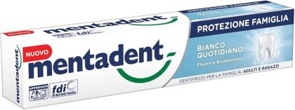 МЕНТАДЕНТ БИАНКО КУАТИДИАНО ГЕЛ ПАСТА ЗА ЗЪБИ 75 МЛ