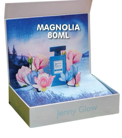 АРАБСКИ УНИСЕКС ПАРФЮМ JENNY GLOW  MAGNOLIA 80 МЛ /СИНЯ КУТИЯ/