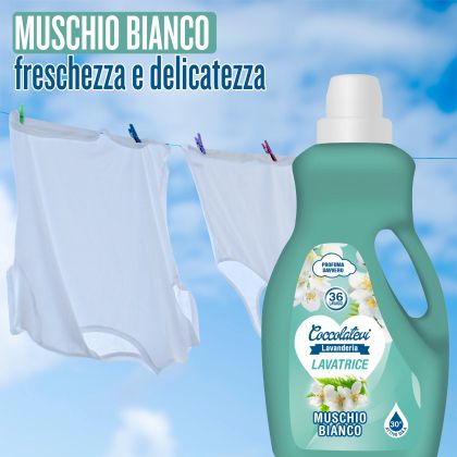 КОКОЛАТЕВИ ТЕЧЕН ГЕЛ ЗА УНИВЕРСАЛНО ПРАНЕ С БЯЛ МУСКУС 36 П /ЗЕЛЕН/