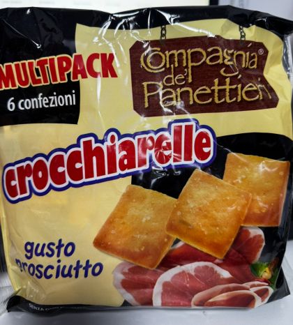 КРОЧИАРЕЛЕ ХРУПКАВИ КРЕКЕРИ С ПРОШУТО 210 ГР