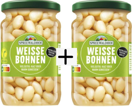 НЕМСКИ БЯЛ БОБ В БУРКАН СПРЕДВАЛДОФ 360 ГР 1 + 1 ПОДАРЪК