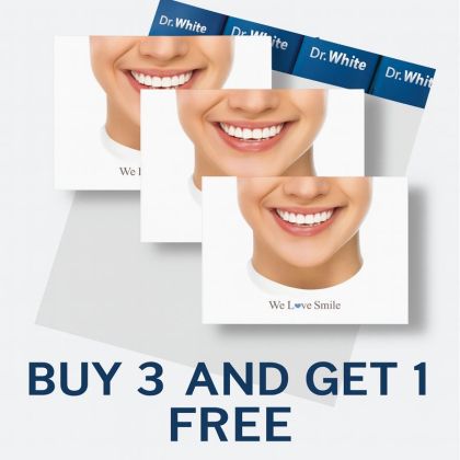 3 +1 ПОДАРЪК Д-Р УАЙТ ХОЛИВУД СМАЙЛ БОКС ЗА ЦЯЛОСТНО ИЗБЕЛВАНЕ НА ЗЪБИ /ЗА ЧУВСТВИТЕЛНИ ЗЪБИ/ 