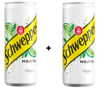 1 +1 ШВЕПС МОХИТО КЕН 330 МЛ