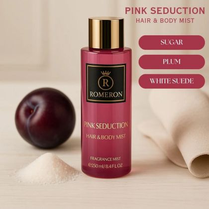 ROMERON ФРЕНСКИ СПРЕЙ ЗА КОСА И ТЯЛО PINK SEDUCTION 250 МЛ