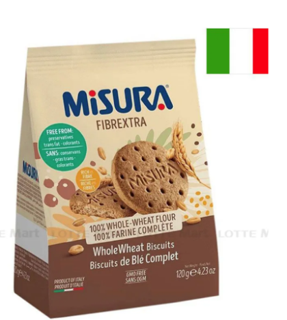 МИСУРА  БИСКВИТИ С ФИБРИ  120 ГР 