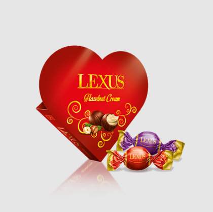 ЛЕКСУС ШОКОЛАДОВИ БОНБОНИ С ЛЕЩНИК 110 ГР
