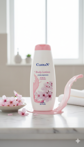  КЛИОСАН ЛОСИОН ЗА ТЯЛО С ЦВЯТ ОТ ЧЕРЕША 750 МЛ /РОЗОВ/