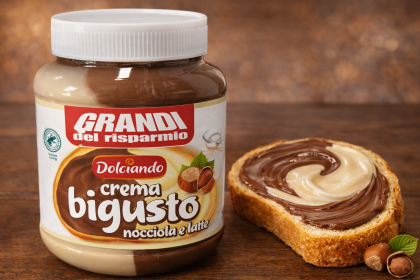 ДОЛЧИАНДО ДУО БЯЛ И ТЕЧЕН ШОКОЛАД С ЛЕШНИК 1000 ГР