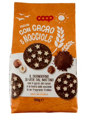 КООП БИСКВИТИ КАКАОВИ СЪС ЗВЕЗДИЧКИ 500 ГР