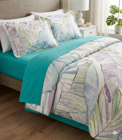 ЛУКСОЗЕН СПАЛЕН КОМПЛЕКТ ТЮРКОАЗЕН ТРИЛИСТНИК 5 ЧАСТИ БЕЗ ЛАСТИК