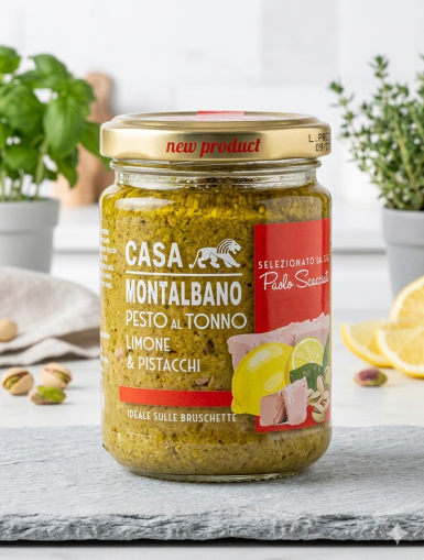 ИТАЛИАНСКО ПЕСТО С РИБА ТОН ЛИМОН И КРЕМ ОТ ШАМ ФЪСТЪК 130 ГР