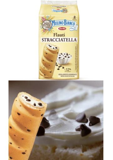 СЛАДКИ ХЛЕБЧЕТА МУЛИНО БЯНКО ФЛАУТИ СЪС СТРАЧАТЕЛА 8 БР 280 ГР