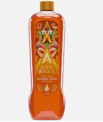 АСТОНИШ ДУШ ГЕЛ ЗЛАТЕН БЛЯСЪК 750 МЛ /ОРАНЖ/