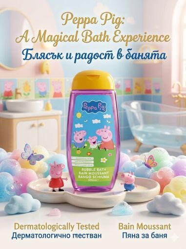 ПЕПА ПИГ ДУШ ГЕЛ И  ПЯНА ЗА ВАНА 300 МЛ