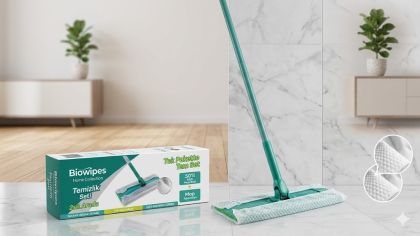 БИО УАЙПС К-Т МОКРО ПОЧИСТВАНЕ НА ПОД + МОКРИ КЪРПИ 50 БР