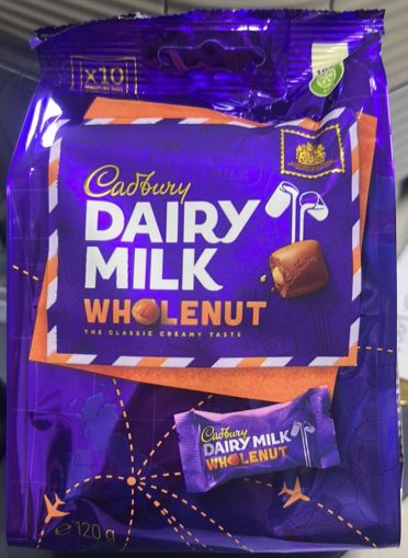 КАДБЕРИ ШОКОЛАДЧЕТА С ЦЕЛИ ЛЕШНИЦИ 120 ГР / ПЛИК / 