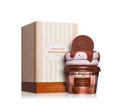 АРАБСКИ ДАМСКИ ПАРФЮМ LATTAFA COOKIE CRAVE GIVE ME GOURMAND 75 МЛ / СВЕТЛО КАФЯВ /