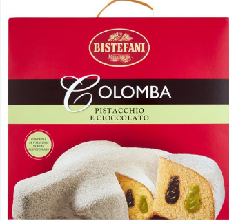 КОЛОМБА БИСТЕФАНИ С ШОКОЛАД И ШАМ ФЪСТЪК 700 ГР