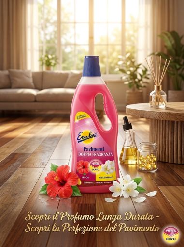 ЕМУЛСИО ИБИСКУС И ЖАСМИН ПРЕПАРАТ ЗА ПОД ЗА ПАРКЕТ 750 МЛ /РОЗОВ/