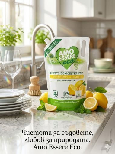 АМО ЕСЕРЕ ВЕРО В ЕКО ПЛИК ЗЕЛЕНА ЕКО СЕРИЯ СЪС СОК ОТ ЛИМОН 2000 МЛ