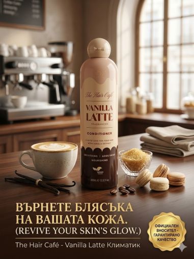 ЕКС ЕЙЧ СИ ВАНИЛА ЛАТЕ ШАМПОАН ЗА КОСА 400 МЛ 