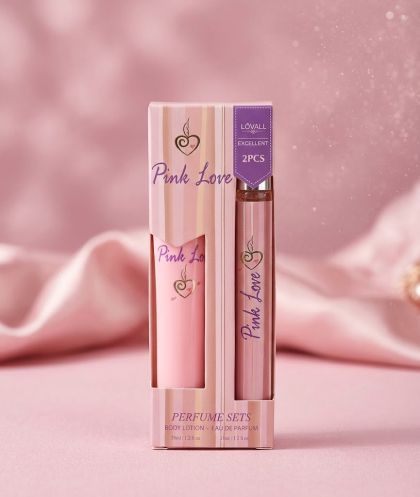 ПОДАРЪК  PINK LOVE ПАРФЮМЕН СЕТ ЛОСИОН + ПАРФЮМ 35 МЛ