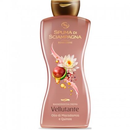 СПУМА ПЯНА ОТ ШАМПАНСКО ДУШ ГЕЛ МАКАДАМИЯ И КИНОА 650 МЛ