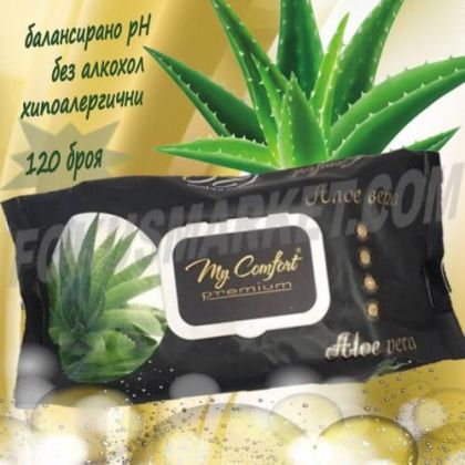 МОКРИ КЪРПИ МАЙ КОМФОРТ АЛОЕ ВЕРА 120 БР