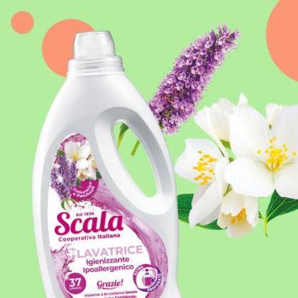 СКАЛА ГЕЛСОМИНО И ПАЧУЛИ ТЕЧЕН ГЕЛ ЗА УНИВЕРСАЛНО ПРАНЕ 37 П /РОЗОВ