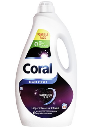 КОРАЛ ТЕЧЕН ГЕЛ ЗА ЧЕРНИ ДРЕХИ 40 П 2000 МЛ 