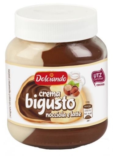 ТЕЧЕН ШОКОЛАД ДОЛЧИАНДО БЯЛ И КАФЯВ 400 ГР