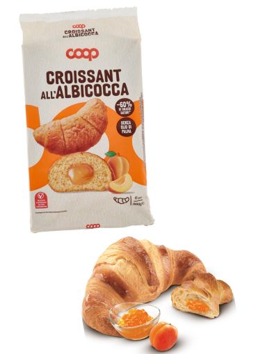 КРОАСАНИ КООП С КАЙСИЯ 6  БР В ПАКЕТ