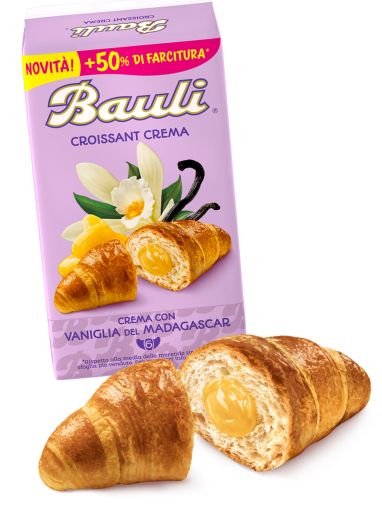 БАУЛИ КРОАСАНИ С ВАНИЛОВ КРЕМ 6 БР /ГОЛЕМИ/
