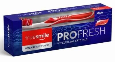 ТРУ СМАЙЛ ПРО ФРЕШ  ПАСТА И ЧЕТКА ЗА ЗЪБИ 100МЛ /ЧЕРВЕНА/